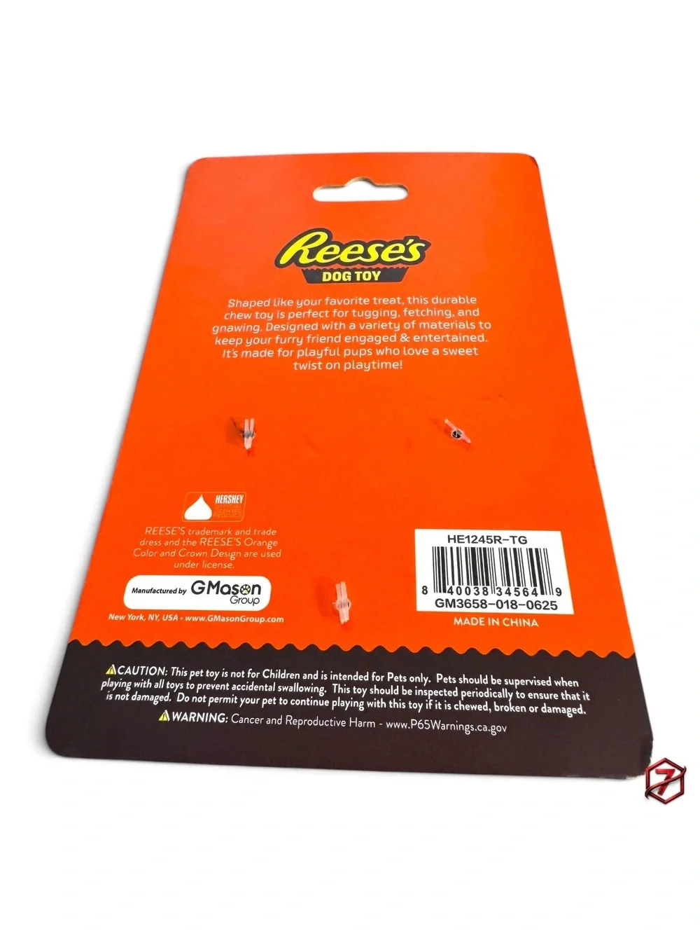 Hershey’s & Reese’s Dog Toy 2-Piece Plush Squeaker Bundle New Candy Toys